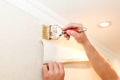 Pose de papier peint à Cognin — revêtements muraux et toiles de verre